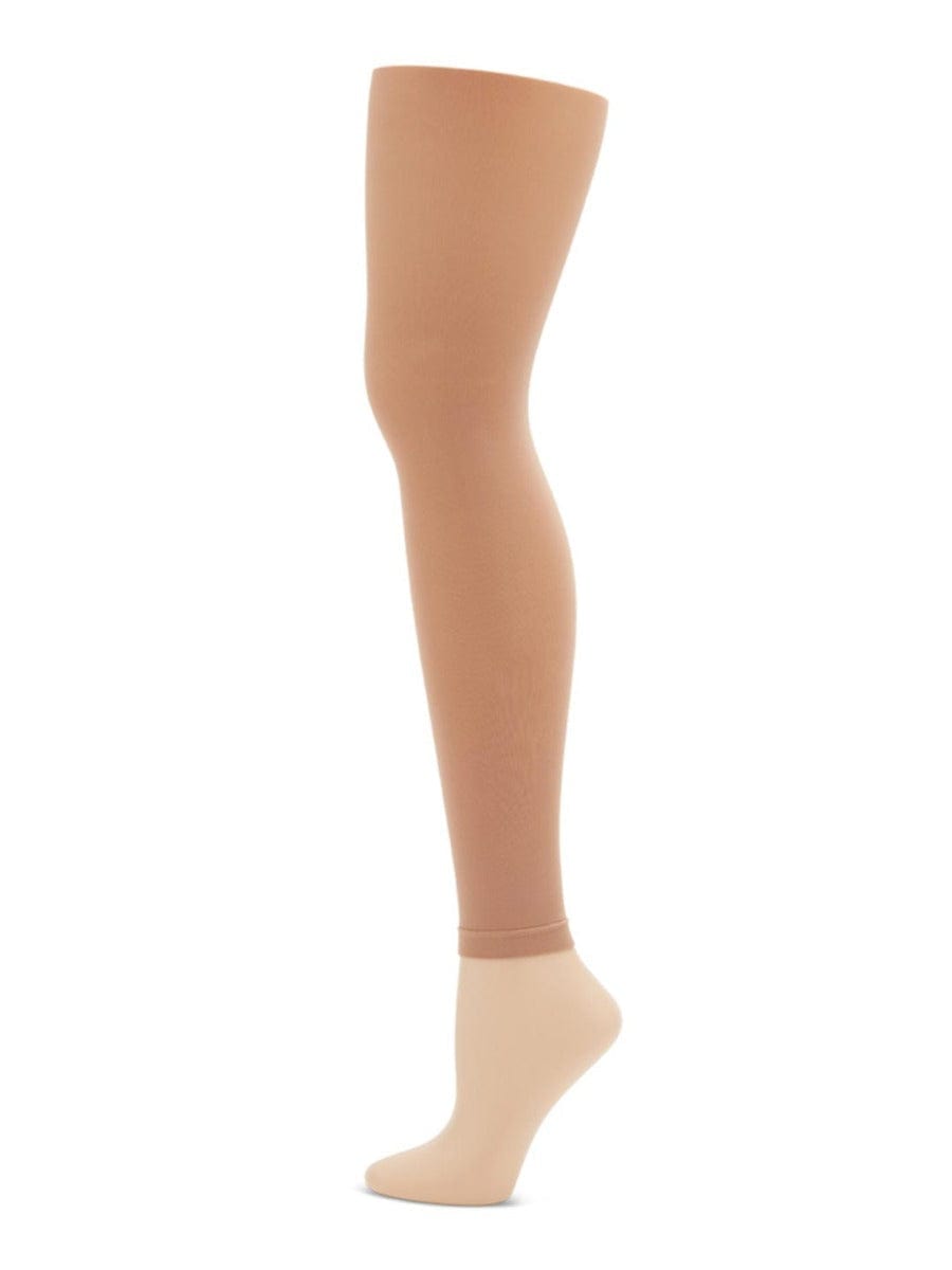 Capezio Ultra Soft Footless Tights Women's Size S/M Tan #1917