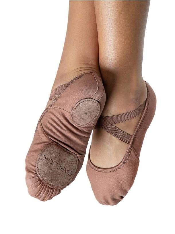 Child Hanami Stretch Canvas Ballet Shoes - Light Suntan