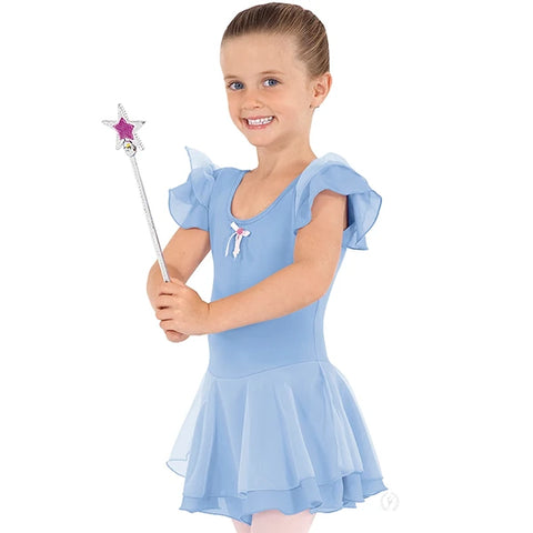 Eurotard 0206 Child Strappy Back Ruffle Sleeve Leotard