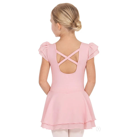 Eurotard 0206 Child Strappy Back Ruffle Sleeve Leotard