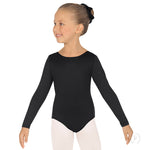 Eurotard 10408 Girls Long Sleeve Leotard with Cotton Lycra®