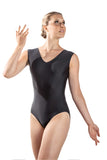 Ballet Rosa 1273LMA Marvelle V-Front Open Weave Back Tank Adult Leotard