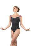 Ballet Rosa 1298MFA Tena Adult Scoop Front Ruched V-Bank Tank Leotard
