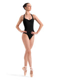 Bloch L40014 Ladies Floral Mesh Back Halter Leotard