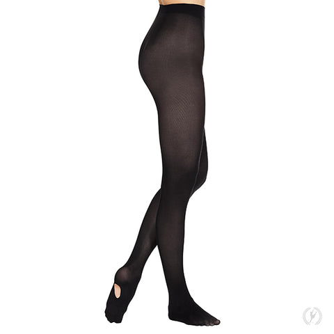 Eurotard 210 Womens Non-Run Convertible Tights with Soft Knit Waistband by EuroSkins