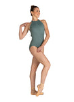 Danz N Motion 23112A Adult Adele Halter Pleat Front Leotard