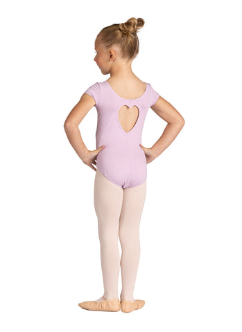 Danz N Motion 24127c Cut Out Heart Back Kids Leotard