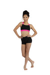 Danz N Motion 25302C Criss-Cross Strap Crop Top