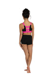 Danz N Motion 25302C Criss-Cross Strap Crop Top