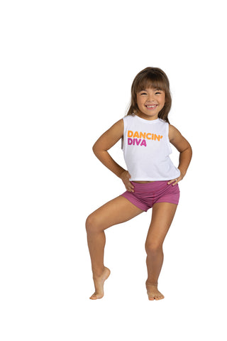 Danz N Motion 25318C Dancin' Diva Crop Tank Top