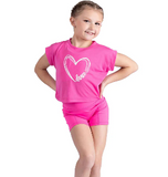 Danz N Motion 26306C Dance Heart Tee