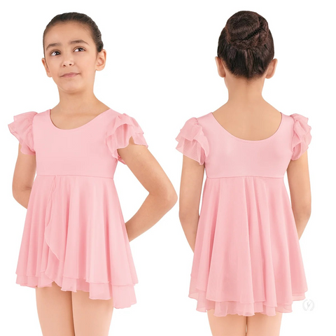 Eurotard 41449 Child Silhouette Mesh Flutter Dress