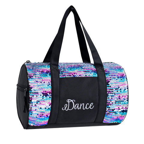Horizon Dance Striped Sequins Pink Duffel