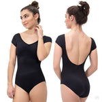 Eurotard 44525 Womens Pinch Front Cap Sleeve Low Back Leotard with Tactel Microfiber