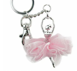 American Dance Supply ADS108 Tutu Ballerina Keychain