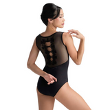 Ballet Rosa Cameron Child Embroidered Keyhole Mesh Back Tank Leotard