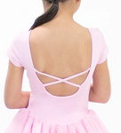 Basic Moves BM9440G Child Short Sleeve Cross Back Tutu Dress
