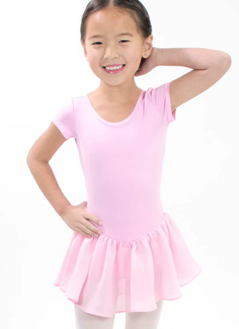 Basic Moves BM9441G Child Short Sleeve Dress With Mesh Back