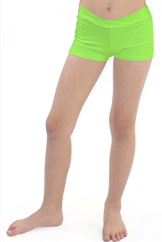 Basic Moves BM7530G Girls' Microfiber V-Front Hot Shorts