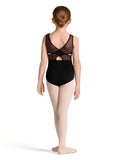 Bloch CL50011 Child  Cross Back Tank Leotard with Floral Detail