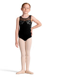 Bloch CL50011 Child  Cross Back Tank Leotard with Floral Detail