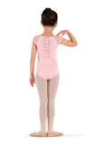 Bloch CL9282 Kids Weave Back Cap Sleeve Leotard
