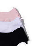 Capezio BG107C Child Scallop Edge Sock 3-pack