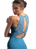 Bloch L40002 Adult Halter Leotard with Embroidered Back
