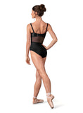 Bloch L50008 Adult Mesh Back Tank Leotard with Floral Detail