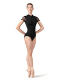 Bloch L5292 Ladies Weave Back Zip Front Cap Sleeve Leotard