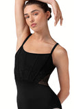 Bloch L70001 Adult Corset Leotard With Embroidered Front