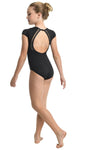 Danz N Motion 23130C Childrens Cap Sleeve Mesh Back Leotard