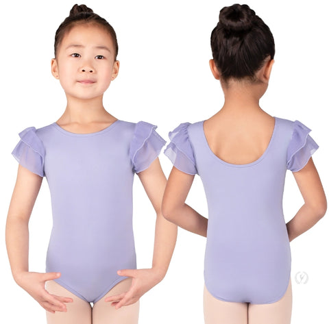 Eurotard 4142 Child Mesh Flutter Sleeve Leotard
