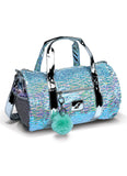 B23513 Danz N Motion Iridescent Green Dance Roll Duffle Bag