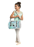 B23513 Danz N Motion Iridescent Green Dance Roll Duffle Bag
