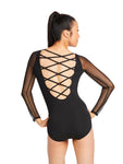 Capezio MC832W Adult Strappy Back Long Sleeve Leotard