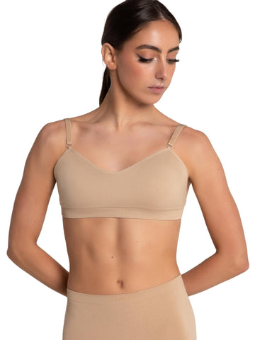 Capezio 3776W Clear Back Bandeau Bra