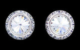 RJC 12537 16mm Rondel with Rivoli Button Dance Earrings