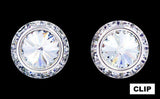 RJC 12537 16mm Rondel with Rivoli Button Dance Earrings