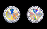 RJC 12537 16mm Rondel with Rivoli Button Dance Earrings