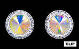 RJC 12537 16mm Rondel with Rivoli Button Dance Earrings