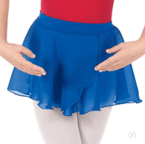 Eurotard 10127 Girls Chiffon Mock Wrap Pull On Skirt