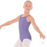 Eurotard 10819C Girls Adjustable Strap Camisole Leotard with Cotton Lycra