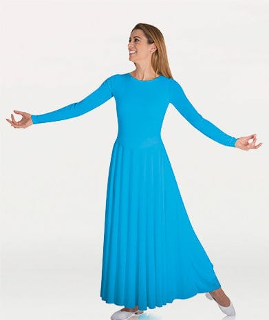 Body Wrappers 588 Ladies Long Sleeve Dress