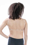 Basic Moves BM4722 Adult Seamless Microfiber Clear Back Undergarment Bra