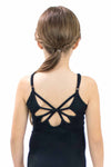 Basic Moves BM5614GN Child Microfiber Cami Leotard with Butterfly Back