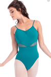 SoDanca RDE1877 Adult Camisole Leotard With Mesh Inserts