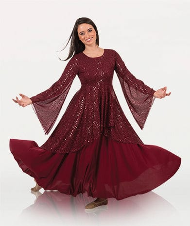 Body Wrappers TW662 Ladies Twinkle Long Sleeve Tunic