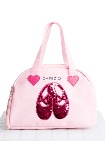 Capezio B240 Pink Tote with Glitter Sequence Shoe
