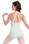 SoDanca RDE1881 Adult Camisole Leotard With Mesh Strappy Back